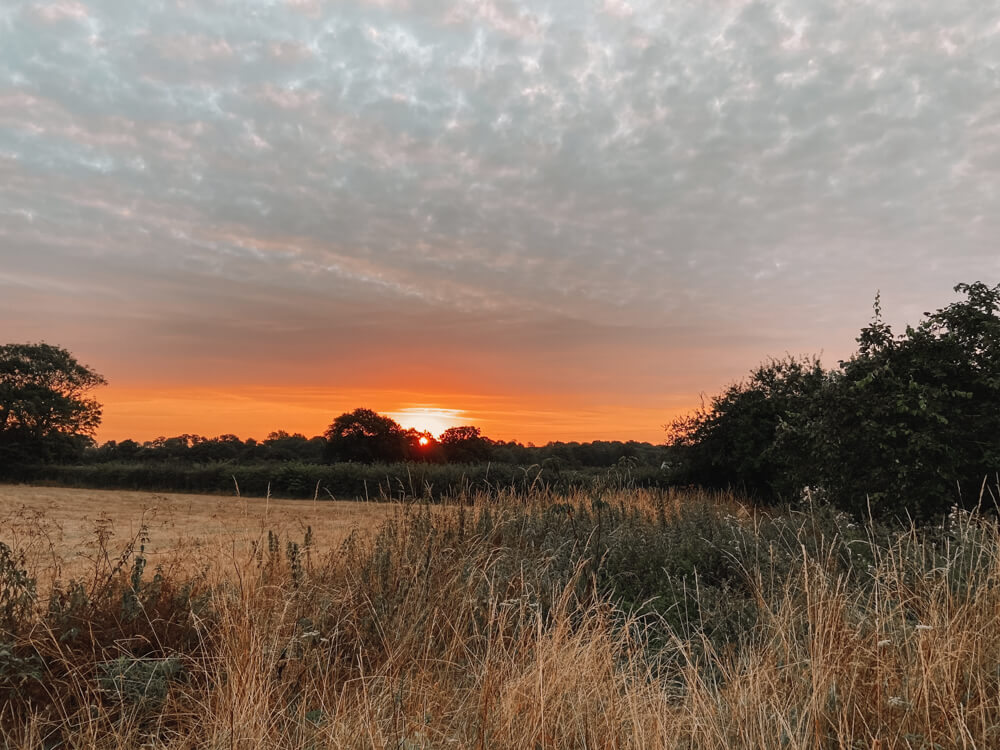 Sunrise at Brick Kiln Barn Sibton